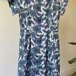 Classiques Entier  gorgeous silk blend floral Ikat print midi sheath dress Photo 0