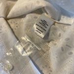 Spartina 449 Catrina Eyelet Dress Pearl White Short Sleeve Square Neck XS NWT Photo 8