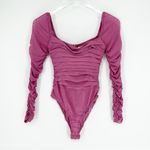 Princess Polly  Delaney Ruched Bodysuit 4 Pink Photo 1