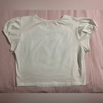 Sugar Thrillz White Crop Top with Marie Antoinette Portrait Size M Photo 3