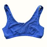 Aerie NEW  Offline Terry Recharge Least Support Bra Blue Size Large L Photo 1