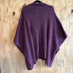 A New Day  Collar Cape Stretchy Burgundy Poncho Sweater One Size Photo 2