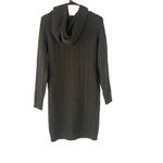 Mystree  Women's‎ Size Medium Grey Green Hooded Sweater Dress Photo 3