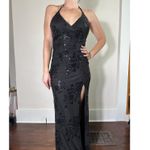 Speechless y2k Vintage  Black Sparkly Formal Gown with Slit Size 5 NWT Photo 2