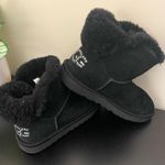 UGG  Classic Black Short Womens Boot Crystal Detail, Size 7 Photo 0