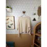 Storia  Cream Cable Knit Detailed Sleeve Pullover Sweater - Size - Large Photo 3