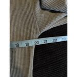 BTFBM Green Thermal Long‎ Puff Sleeve Top Big Buttons Size Medium Crew Soft Photo 5