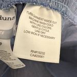 Alfred Dunner  Blue Chambray Capri Pants Size 12 Petite Cotton Linen Embroidered Photo 3