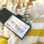 Gianni Bini  NWT Tory Linen Orange Green Geometric Print Mini‎ Dress Size 8 Photo 6