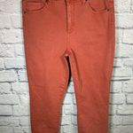 Pistola  coral/orange denim trouser/straight leg cropped pants women’s size 30‎ Photo 0