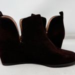 Madewell Brand New, no box  Size 11 Brown Suede Leather Slip on Booties Boots Photo 1