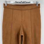Spanx Faux Suede Flare Pants in Rich Caramel Seamed Pull On 20323R Size Large Photo 3