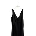 A New Day Women's Slip Dress Black Silky Satin V Neck Small NWOT Sexy Date Night Photo 2