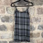 J for Justify Black and White Plaid Mini Dress Junior's Small Y2K Sleeveless Photo 1