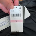 Island Escape Mariposa Ruffled Ruched Swimsuit Skirt size 10 NWT Black Photo 9