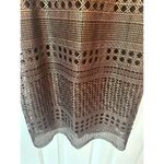 White House | Black Market  brown and gold short dress wedding guest fancy night ou Photo 2