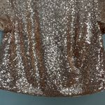 Watters Sequin Crop Top Rose Gold Short Sleeve‎ Wedding Top Bridesmaid Size 16W Photo 4
