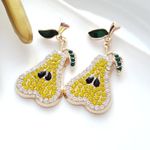 ZARA New!  Pear Post Earrings Photo 9