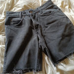 Levi's Levi’s Shorts 550 Cut-Off Denim Distressed Black Washed Photo 0