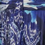 Rickie Freeman Teri Jon Formal One Shoulder Silk Beaded Maxi Dress Size 6 Blue Photo 9