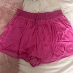 Aerie High Waisted Shine Shorts Photo 0