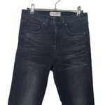 Nili Lotan High Waisted Skinny Black Jeans Basalt Wash Raw Frayed Hem Womens 26 Photo 2