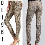 DL1961  Emma Brown Snake Python Animal Print Leggings Jeans 27 Photo 1