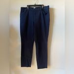 Gap Cream Blouse and Navy Pants Outfit Photo 3