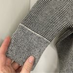 CAbi  Black White Striped Boxy Fit Full Zip Cardigan Sweater Women XS Lagenlook Photo 3