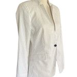 Banana Republic  Striped Cutaway Inverted Collar Blazer. Size 6 Photo 3