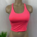 Savvi Hot Pink Strappy Back Cropped Athletic Sport Bra Top New S Photo 0