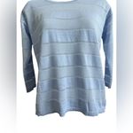Anthropologie NEW  Shimmer Stripe Pullover by Bela NYC Size XS Lavender Photo 1