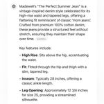 Madewell  Perfect Summer Jean MOM Jeans Distressed Tapered 31 Like New High Rise Photo 8