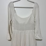 Free People  Kelsie Midi Dress Coverup Ivory White Size Medium Beach Boho Photo 3