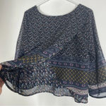 Patrons of Peace  Bohemian Open Back Blouse Size Medium Photo 4