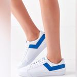 PONY Top Star Low Core Sneakers 38/7 White/Royal Blue EUC White Photo 0