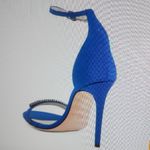 Bruno Magli Blue Stiletto Heels with Ankle Strap (Was The Display) Size 37 Photo 2
