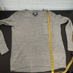 Roots  Gray Cotton Crew Neck Long Sleeve Pullover Knit Sweater Size Medium Photo 9