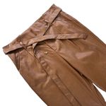 Lucy Paris womens faux leather pleated casual pants Photo 2