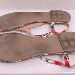 Montego Bay Club  Red Multi Floral Thong Sandals Shoe Size 11 Photo 3