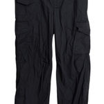 Aeropostale  Pants Womens Small Black Baggy Cargo Parachute Pull On Cotton Photo 0