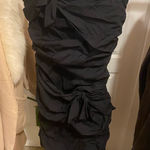 EXPRESS Vintage  Silk Blend Strapless Dress Photo 0