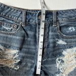 American Eagle Hi- rise festival Jean shorts distressed embroidered pockets 2 Photo 12