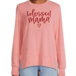 Positivi Tees Women's Long Sleeve Hacci Graphic Tops Peach Glaze Large … Pink Photo 4