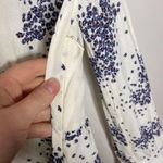 Ba&sh  Bruce microfloral print shirred v-neck blouse in ecru size M Photo 8