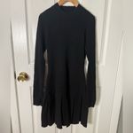Free People  Emmy Ribbed Knit Mini Dress Black M Photo 2