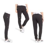 Wildfox Couture Black Heart Embroidered Sweatpants Sz Small Photo 4