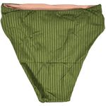 J.Crew  Wide-rib high-rise bikini bottom in Canteen Green & Tortoise S NWT‎ Photo 1
