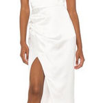 Nookie  Grace One Shoulder Gown In Ivory Photo 0