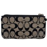 Coach Y2K  Black Gray Signature Canvas Wristlet Photo 1